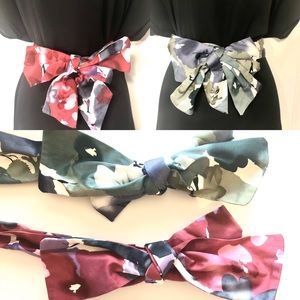Anthropologie Tie Bow Belts, Two NWOT Med/Lg